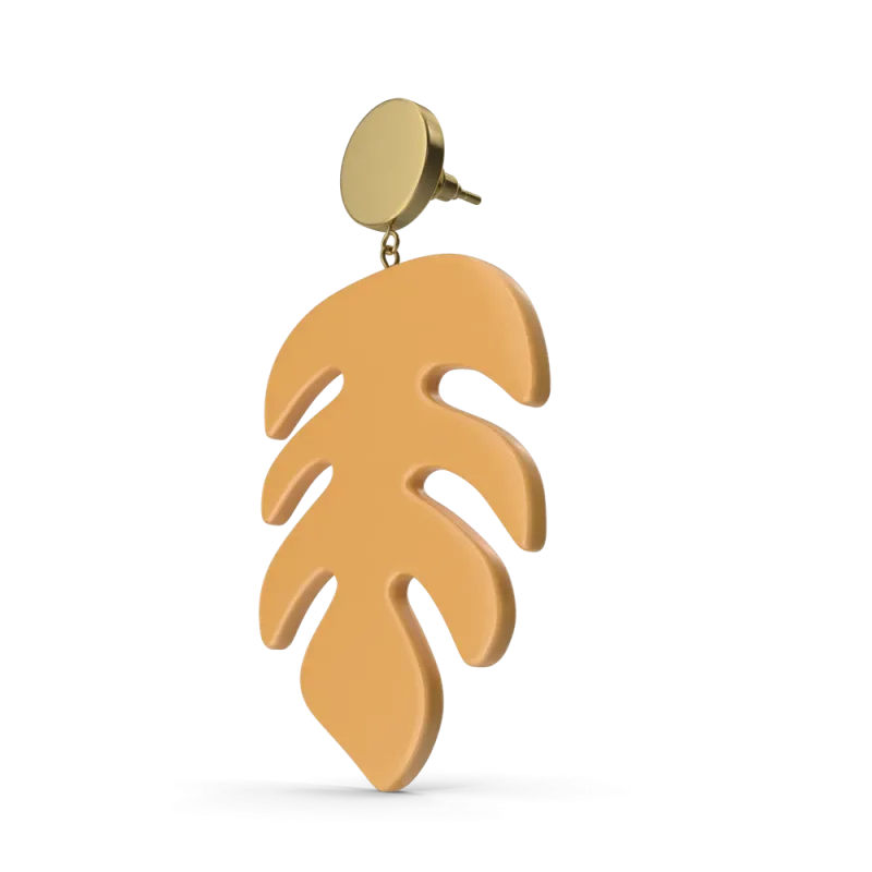 H&M Slim Fit Silk Clip-On Earrings - Ivory